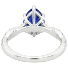 Afbeelding in Gallery-weergave laden, echte round diamant 5.50karaat ring bovenaanzicht