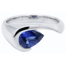 Afbeelding in Gallery-weergave laden, echte pear diamant 1karaat watch profielweergave