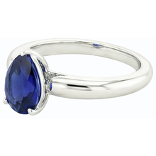 Afbeelding in Gallery-weergave laden, echte pear diamant 2.50karaat ring bovenaanzicht