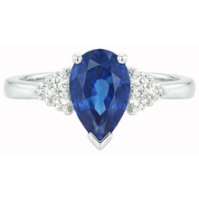 Afbeelding in Gallery-weergave laden, echte round diamant 1.85karaat ring zijaanzicht