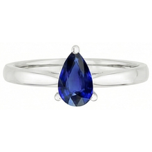 Afbeelding in Gallery-weergave laden, echte pear diamant 1karaat ring zijaanzicht