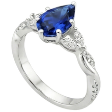 Afbeelding in Gallery-weergave laden, Natuurlijke Saffier Ring 7.25ct - Witgoud 14K
