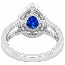 Afbeelding in Gallery-weergave laden, echte round saffier 4.90karaat ring op wit