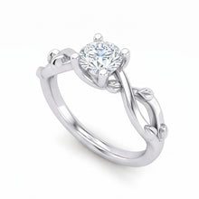 Afbeelding in Gallery-weergave laden, echte round diamant 1.75karaat ring bovenaanzicht