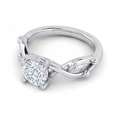 Afbeelding in Gallery-weergave laden, echte round diamant 1.75karaat ring met diamantaccenten