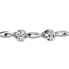 Afbeelding in Gallery-weergave laden, Prachtige Ronde Echt Diamanten Tennisarmband Witgouden Sieraden 3 Karaat