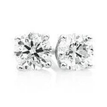 Afbeelding in Gallery-weergave laden, GIA-gecertificeerd Echte Prachtige Ronde Geslepen Echt Diamanten Oorknopjes 1,80 Karaat Massief Witgouden Sieraden