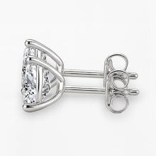 Afbeelding in Gallery-weergave laden, Prachtige Trilliant Geslepen Echt Diamant 2 Karaats Stud Dames Oorbel Wit Goud