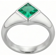 Afbeelding in Gallery-weergave laden, Designer Edelsteen Ring 1 karaat – hoekaanzicht