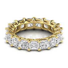 Afbeelding in Gallery-weergave laden, Fijne Diamant Eternity Band 8,5 karaat 14K Geelgoud – vooraanzicht