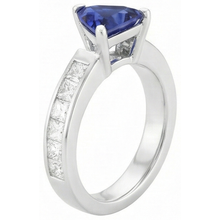 Afbeelding in Gallery-weergave laden, echte diamant 1karaat ring bovenaanzicht