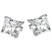 Afbeelding in Gallery-weergave laden, GIA-gecertificeerd Prinses Geslepen Echt Diamanten Oorbellen Van 3,20 Ct Massief Witgouden Sieraden