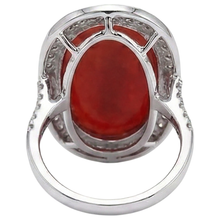 Afbeelding in Gallery-weergave laden, echte round diamant 14karaat ring met diamantaccenten