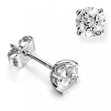 Afbeelding in Gallery-weergave laden, GIA-gecertificeerd Echte Prong Set 2,87 Karaat Echt Diamanten Dames Oorknopjes 14K Wit Goud