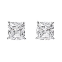 Afbeelding in Gallery-weergave laden, Prong Set Kussen Geslepen 3 Ct Echt Diamanten Dames Oorknopjes Wit Goud