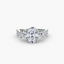 Afbeelding in Gallery-weergave laden, Diamant Setting 0,77 karaat Gold – hoekaanzicht