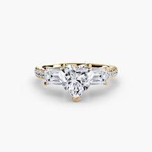 Afbeelding in Gallery-weergave laden, Rond Briljant Briljant ring in Gold – achteraanzicht