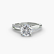 Afbeelding in Gallery-weergave laden, Rond Geslepen Edelsteen ring in Gold – hoofdaanzicht