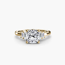 Afbeelding in Gallery-weergave laden, Diamant Setting 0,17 karaat Gold – hoekaanzicht