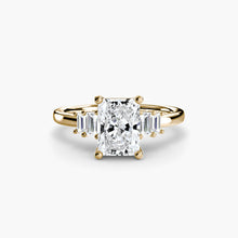 Afbeelding in Gallery-weergave laden, Rond Briljant Diamant ring in Gold – alternatief aanzicht