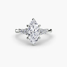 Afbeelding in Gallery-weergave laden, Rond Briljant Edelsteen ring in Gold – hoofdaanzicht