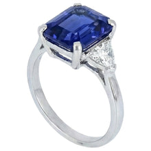 Afbeelding in Gallery-weergave laden, echte diamant 3.50karaat ring close-up detail