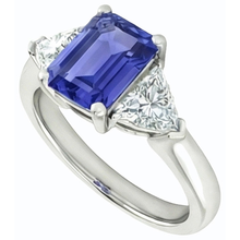 Afbeelding in Gallery-weergave laden, echte round diamant 2karaat ring zijaanzicht