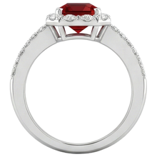 Afbeelding in Gallery-weergave laden, echte round robijn 3.75karaat ring op wit