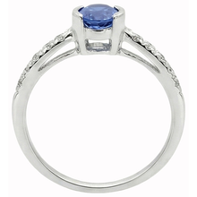 Afbeelding in Gallery-weergave laden, Ring set ovale Sri Lanka blauwe saffier Natuurlijke echte diamanten ( niet in een laboratorium gekweekt ) ring 1.40 Ct
