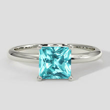 Afbeelding in Gallery-weergave laden, Ring Paraiba Toermalijn Kussen 1.25ct