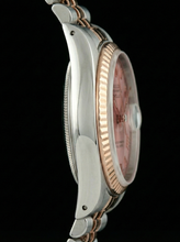 Afbeelding in Gallery-weergave laden, Roestvrij staal en gouden jubileum Romeinse wijzerplaat Rolex Datumjust dameshorloge Gecanneleerde lunette