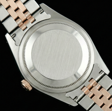 Afbeelding in Gallery-weergave laden, Roestvrij staal en gouden jubileum Romeinse wijzerplaat Rolex Datumjust dameshorloge Gecanneleerde lunette