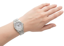 Afbeelding in Gallery-weergave laden, Roestvrij stalen armband Rolex Datumjust herenhorloge met diamanten rand