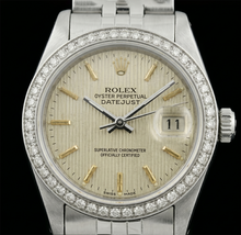 Afbeelding in Gallery-weergave laden, Roestvrij stalen jubileumarmband dameshorloge Datumjust witte wijzerplaat Rolex