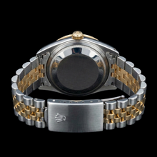 Afbeelding in Gallery-weergave laden, Roestvrij staal en geelgoud Datumjust dameshorloge Rolex met wijzerplaat met champagnekleurige wijzerplaat