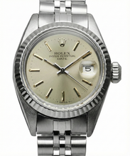 Afbeelding in Gallery-weergave laden, Roestvrijstalen jubileumdatumhorloge met grijze wijzerplaat, gecanneleerde rand