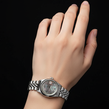 Afbeelding in Gallery-weergave laden, Roestvrijstalen jubileum Rolex Rolex-horloge met grijze Romeinse wijzerplaat P2