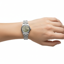 Afbeelding in Gallery-weergave laden, Roestvrijstalen jubileumdatumhorloge met grijze wijzerplaat, gecanneleerde rand P2