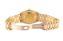 Afbeelding in Gallery-weergave laden, Rolex Day-Date 36 mm Herenhorloge Schorsafwerking Geelgoud 18K Zwart