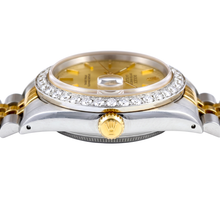 Afbeelding in Gallery-weergave laden, Rolex Datumjust herenhorloge Natuurlijke echte diamant ( niet in het laboratorium gekweekt )en rand goud en roestvrij stalen armband snel ingesteld