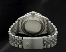 Afbeelding in Gallery-weergave laden, Rolex Datumjust witte Dweil Romeinse wijzerplaat Diamanten lunette roestvrij staal Jubileum armband SNELLE INSTELLING
