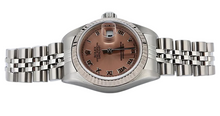 Afbeelding in Gallery-weergave laden, Rolex Lady Salmon-horloge met Romeinse wijzerplaat