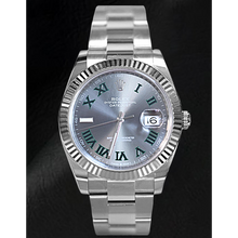 Afbeelding in Gallery-weergave laden, Rolex Datejust 41 Wimbledon Slate Wijzerplaat Roestvrij Staal Horloge