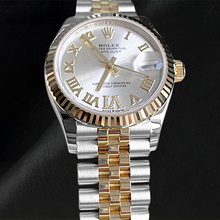 Afbeelding in Gallery-weergave laden, Rolex Sterling Silver Two Tone Gold met Sieraadsteen – hoofdaanzicht