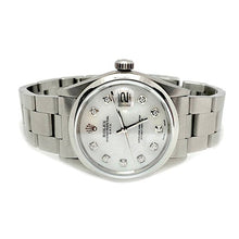 Afbeelding in Gallery-weergave laden, Rolex Date Wit Parelmoer Diamant Wijzerplaat 34mm Roestvrijstalen Horloge