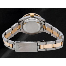 Afbeelding in Gallery-weergave laden, Rolex Datejust 26 mm roze parelmoer diamanten wijzerplaat two tone oester armband horloge