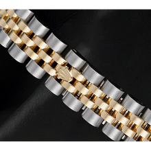 Afbeelding in Gallery-weergave laden, Rolex Datejust champagne Diamant Wijzerplaat Verborgen Sluiting Quick Set 26 mm tweekleurig Horloge