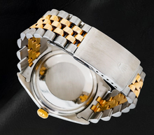 Afbeelding in Gallery-weergave laden, Rolex 16013 Datejust 36mm Blauw Parelmoer Diamanten Wijzerplaat Tweekleurig Horloge