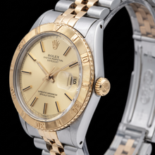 Afbeelding in Gallery-weergave laden, Rolex 16013 Datejust Champagne Wijzerplaat Turn-O-Graph Lunette 36mm Tweekleurig Horloge