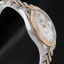 Afbeelding in Gallery-weergave laden, Rolex Two Tone met Parel – zijaanzicht